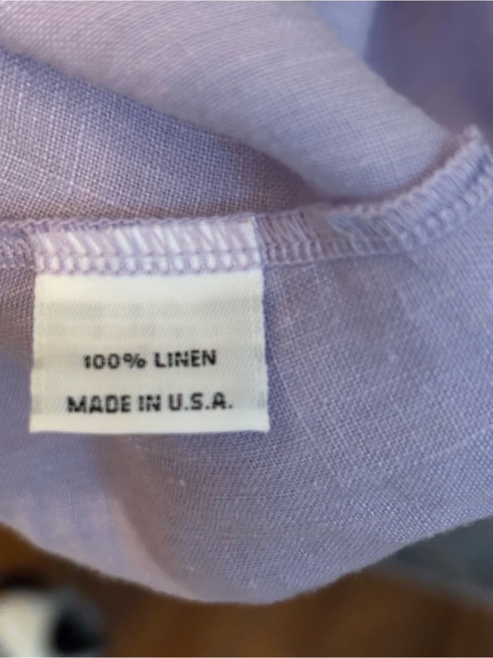 Bryn Walker Lavender Linen Sleeveless Tunic Dress L A-Line High Low Hem USA Boho